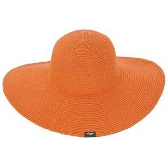 Peter Grimm Orange Wide-Brimmed Hat